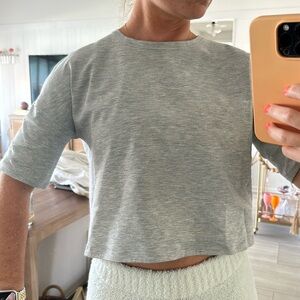 Lulu lemon grey workout top